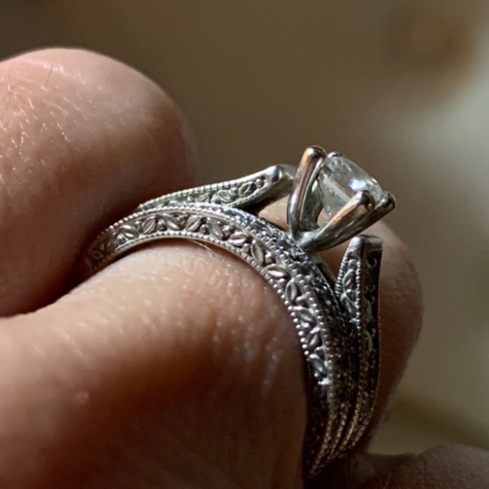 Diamond Engagement Ring 1 1/4 ct tw + wedding band